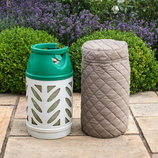 Maze - Fabric 10KG Gas Bottle Cover - Oatmeal product image