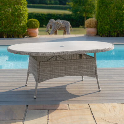 Maze - Oxford 6 Seat Oval Rattan Dining Table - Ceramic Glass (Table Only) product image