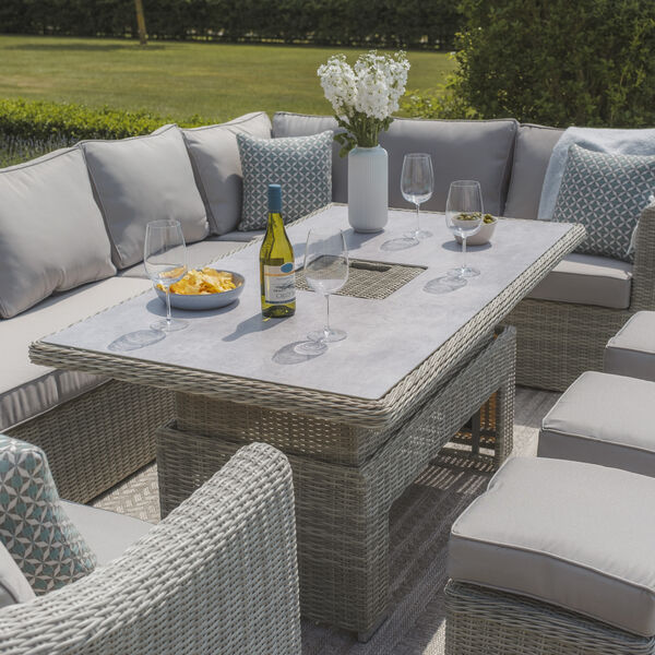 Maze - Oxford Rattan Rising Table with Ice Bucket - Ceramic Glass (Table Only) product image