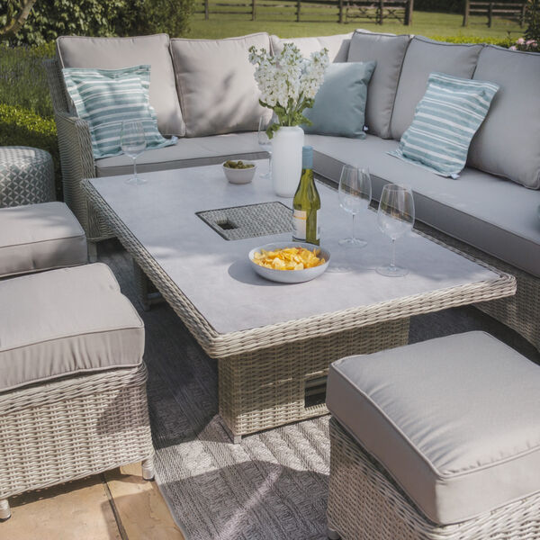 Maze - Oxford Rattan Rising Table with Ice Bucket - Ceramic Glass (Table Only) product image