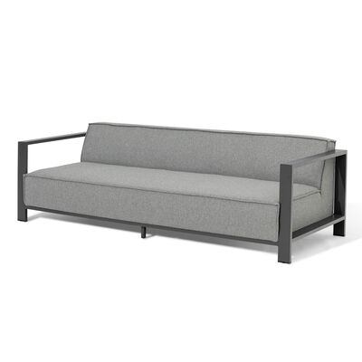 Maze - Outdoor Fabric Ibiza 3 Seat Sofa Set with Square Coffee Table - Zinc Grey product image