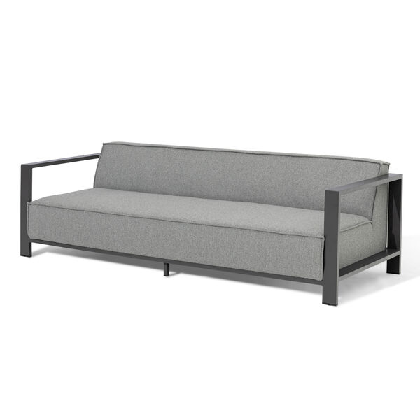 Maze - Outdoor Fabric Ibiza 3 Seat Sofa Set with Square Coffee Table - Zinc Grey product image