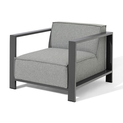 Maze - Outdoor Fabric Ibiza 3 Seat Sofa Set with Square Coffee Table - Zinc Grey product image
