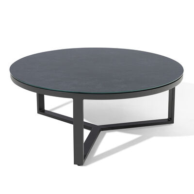 Maze - Outdoor Fabric Ibiza Medium Corner Sofa Set with Round Coffee Table & 3 Footstools - Zinc Grey product image