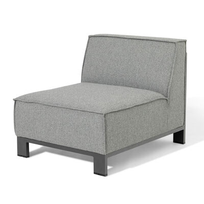 Maze - Outdoor Fabric Ibiza Medium Corner Sofa Set with Round Coffee Table & 3 Footstools - Zinc Grey product image
