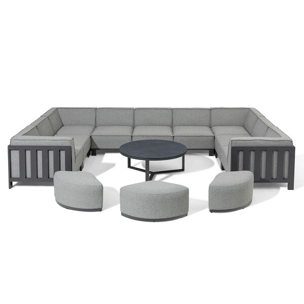 Maze - Outdoor Fabric Ibiza U Shape Sofa Set With Round Coffee Table product image