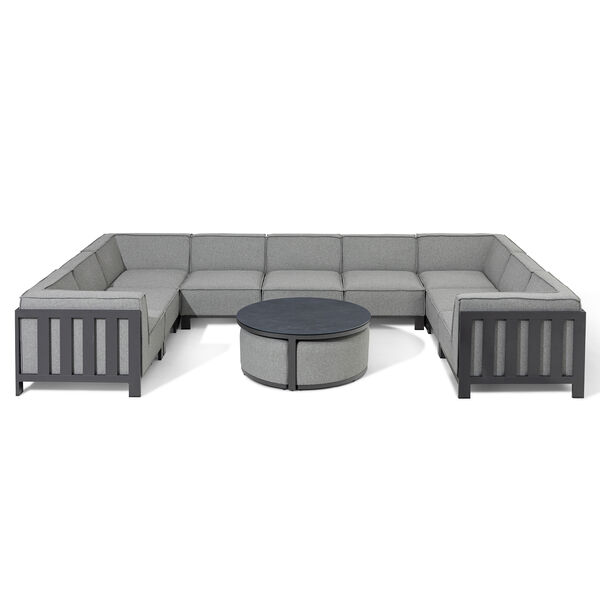 Maze - Outdoor Fabric Ibiza U Shape Sofa Set With Round Coffee Table product image