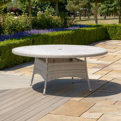 Maze - Oxford 8 Seat Round Rattan Dining Table - Ceramic Glass (Table Only) product image