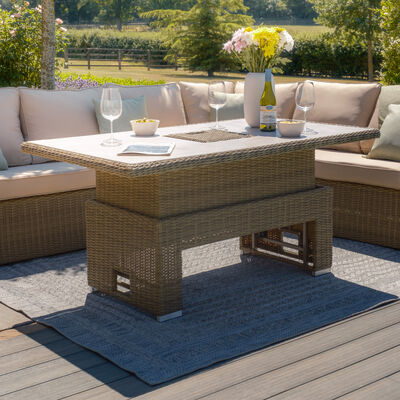 Maze - Winchester Rattan Rising Table with Ice Bucket - Ceramic Glass (Table Only) product image