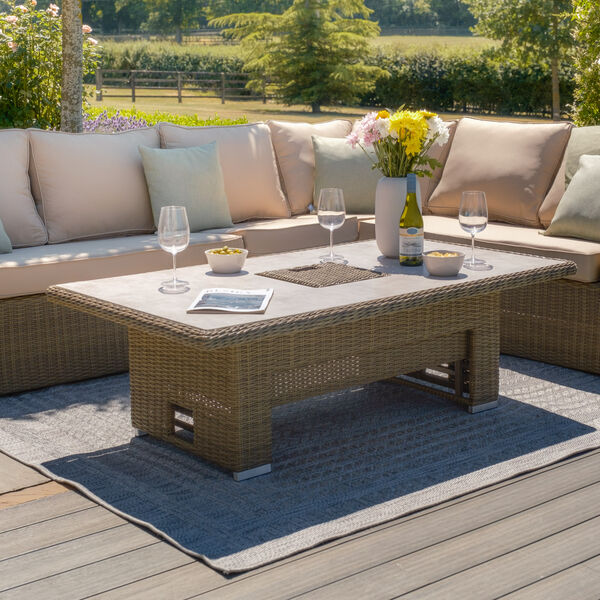 Maze - Winchester Rattan Rising Table with Ice Bucket - Ceramic Glass (Table Only) product image