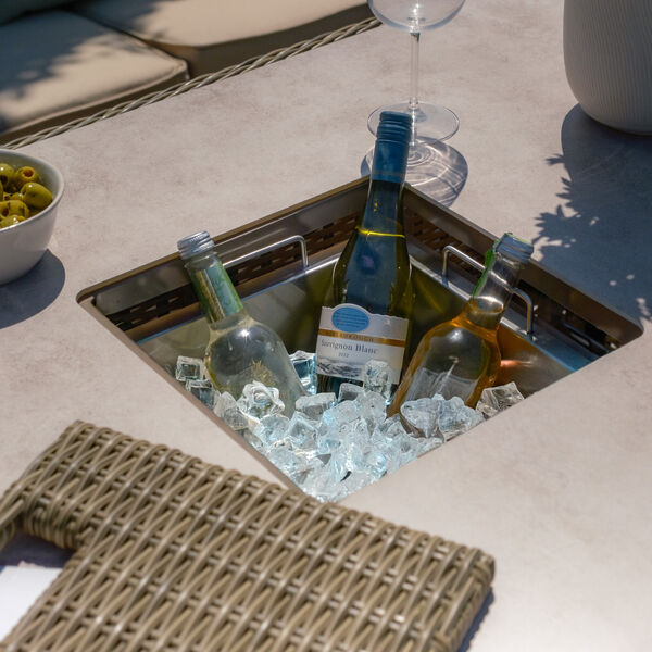 Maze - Winchester Rattan Rising Table with Ice Bucket - Ceramic Glass (Table Only) product image