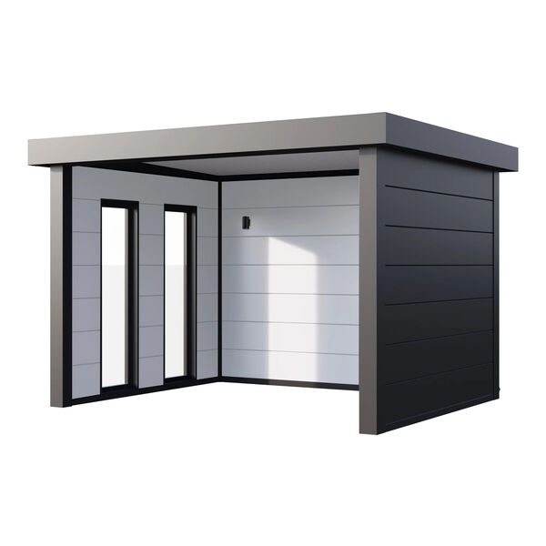 Maze - Telluria Zenith Small Outdoor Building with Windows - Grey product image