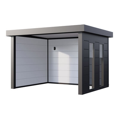 Maze - Telluria Zenith Small Outdoor Building with Windows - Grey product image