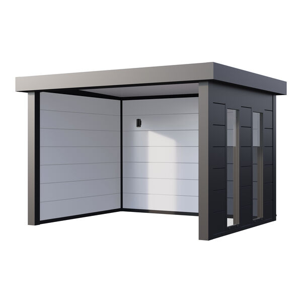 Maze - Telluria Zenith Small Outdoor Building with Windows - Grey product image