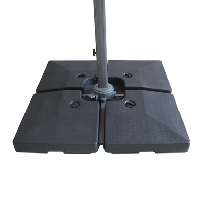Maze - Helios 3m x 3m Square Rotating Cantilever Parasol with Base - Oil Green product image