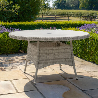 Maze - Oxford 6 Seat Round Rattan Dining Table - Ceramic Glass (Table Only) product image