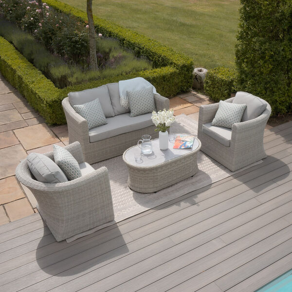 Maze - Oxford 2 Seat Rattan Sofa Set - Ceramic Glass product image