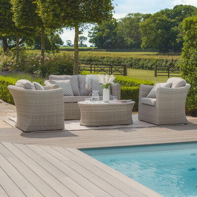 Maze - Oxford 2 Seat Rattan Sofa Set - Ceramic Glass product image