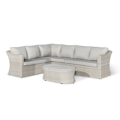 Maze - Oxford Large Rattan Corner Sofa Set - Ceramic Glass product image
