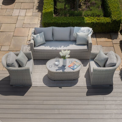 Maze - Oxford 3 Seat Rattan Sofa Set - Ceramic Glass product image