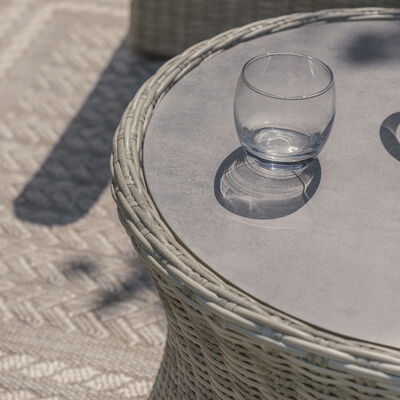 Maze - Oxford Small Rattan Corner Sofa Set - Ceramic Glass product image