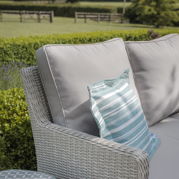 Maze - Oxford Rattan Corner Dining Set with Ice Bucket & Rising Table - Ceramic Glass product image