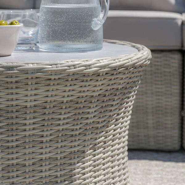 Maze - Oxford Large Rattan Corner Sofa Set with Armchair - Ceramic Glass product image