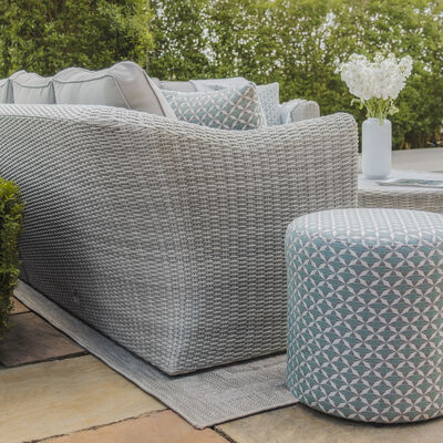 Maze - Oxford Small Rattan Corner Sofa Set with Armchair - Ceramic Glass product image