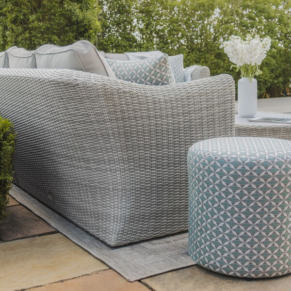 Maze - Oxford Small Rattan Corner Sofa Set with Armchair - Ceramic Glass product image