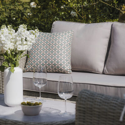 Maze - Oxford Small Rattan Corner Sofa Set with Armchair - Ceramic Glass product image