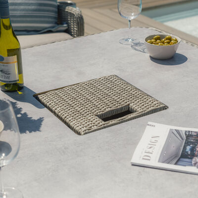 Maze - Oxford Royal Rattan Corner Dining Sofa Set with Ice Bucket & Rising Table - Ceramic Glass product image