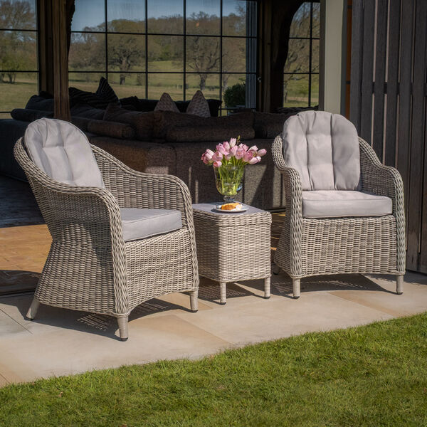 Maze - Oxford 3 Piece Rattan Bistro Set - Ceramic Glass product image