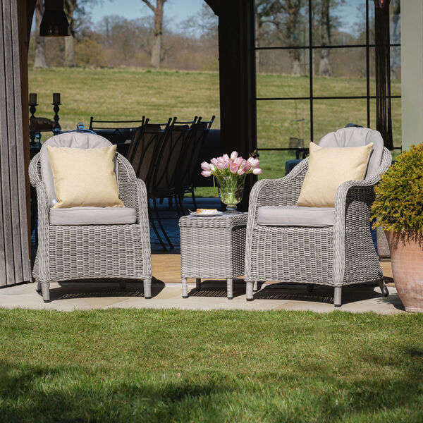 Maze - Oxford 3 Piece Rattan Bistro Set - Ceramic Glass product image