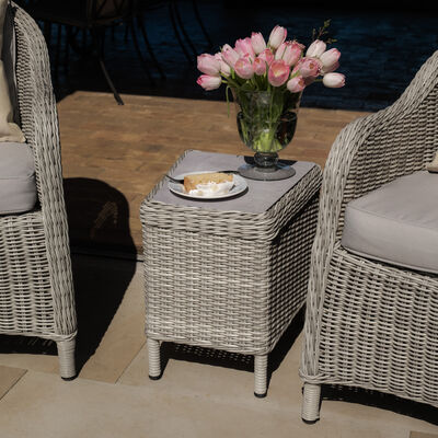 Maze - Oxford 3 Piece Rattan Bistro Set - Ceramic Glass product image