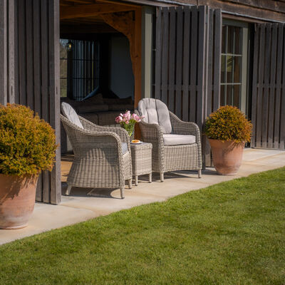 Maze - Oxford 3 Piece Rattan Bistro Set - Ceramic Glass product image