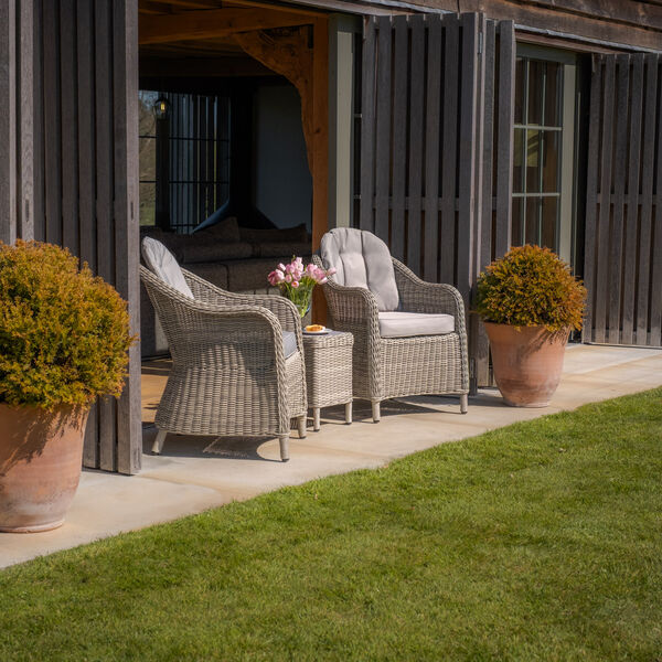 Maze - Oxford 3 Piece Rattan Bistro Set - Ceramic Glass product image