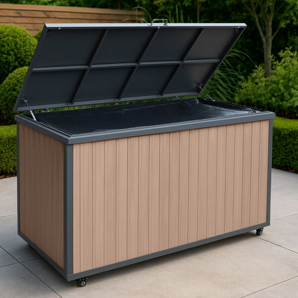 Maze - Aluminium Storage Box - Wood Effect | Maze Living