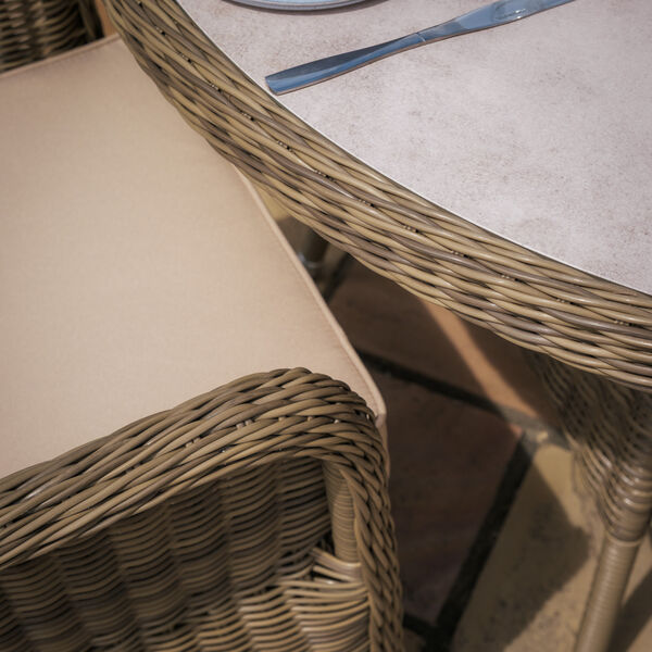 Maze - Winchester Heritage 4 Seat Round Rattan Dining Set - Ceramic Glass product image