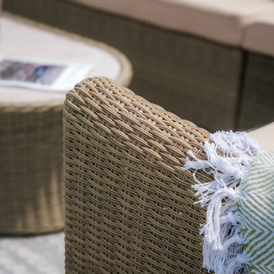 Maze - Winchester Large Rattan Corner Sofa Set - Ceramic Glass product image