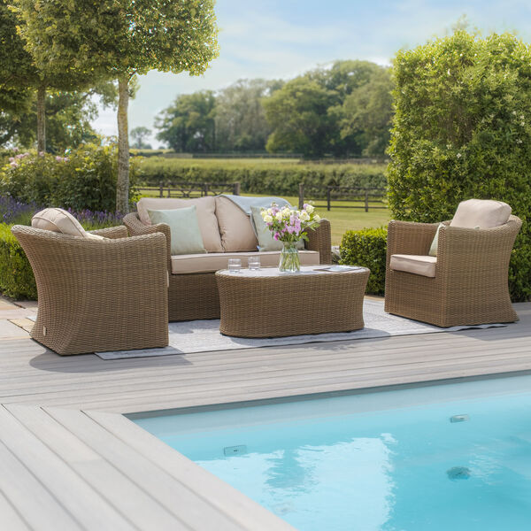 Maze - Winchester 2 Seat Rattan Sofa Set - Ceramic Glass product image