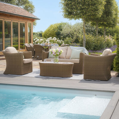 Maze - Winchester 2 Seat Rattan Sofa Set - Ceramic Glass product image