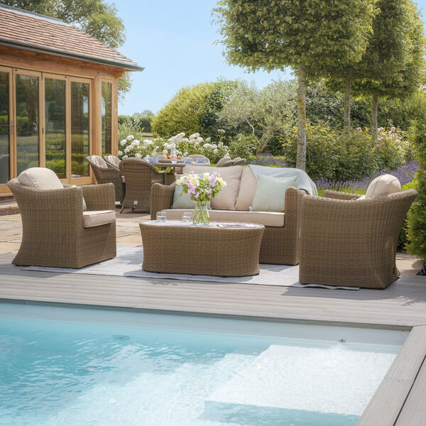 Maze - Winchester 2 Seat Rattan Sofa Set - Ceramic Glass product image