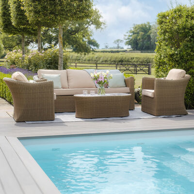 Maze - Winchester 3 Seat Rattan Sofa Set - Ceramic Glass product image