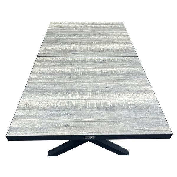 Maze - Vienna Small 4 - 6 Seat Extending Rectangular Dining Table with Charcoal Aluminium Frame product image