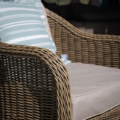 Maze - Winchester 3 Piece Rattan Bistro Set - Ceramic Glass product image