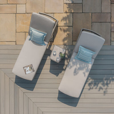 Maze - Oxford Rattan Sunlounger Set - Ceramic Glass product image