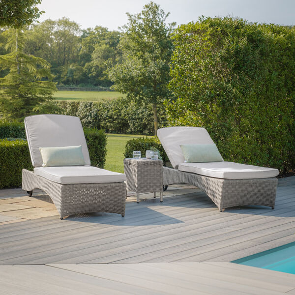 Maze - Oxford Rattan Sunlounger Set - Ceramic Glass product image