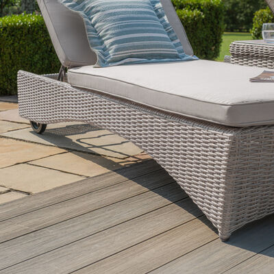 Maze - Oxford Rattan Sunlounger Set - Ceramic Glass product image