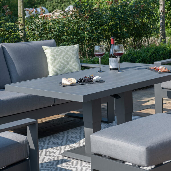 Maze - Amalfi 2 Seat Aluminium Sofa Set with Rising Table product image