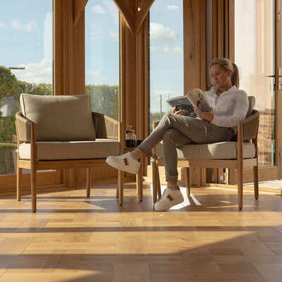 Maze - Porto Rope Weave Lounge Set with Small Round Side Table product image